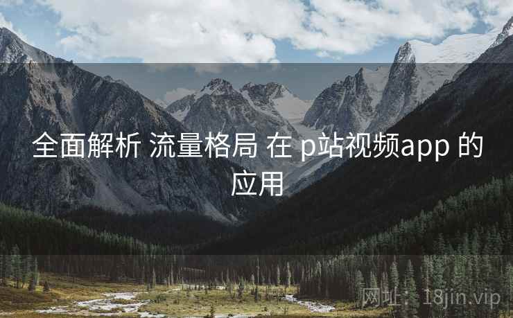 全面解析 流量格局 在 p站视频app 的应用 全面解析 流量格局 在 p站视频app 的应用
