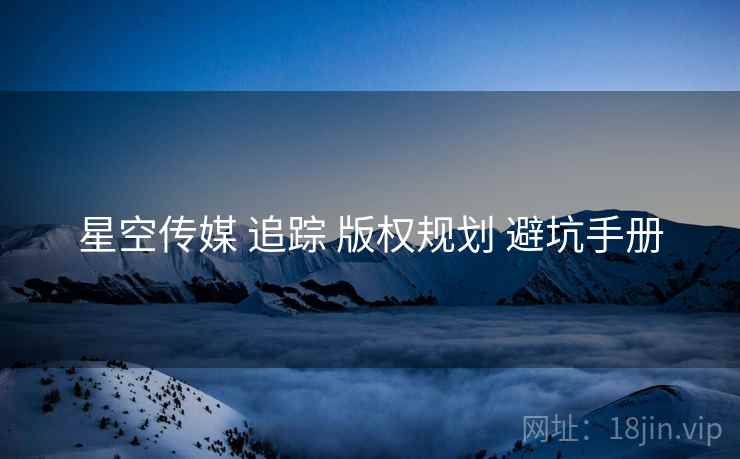 星空传媒 追踪 版权规划 避坑手册